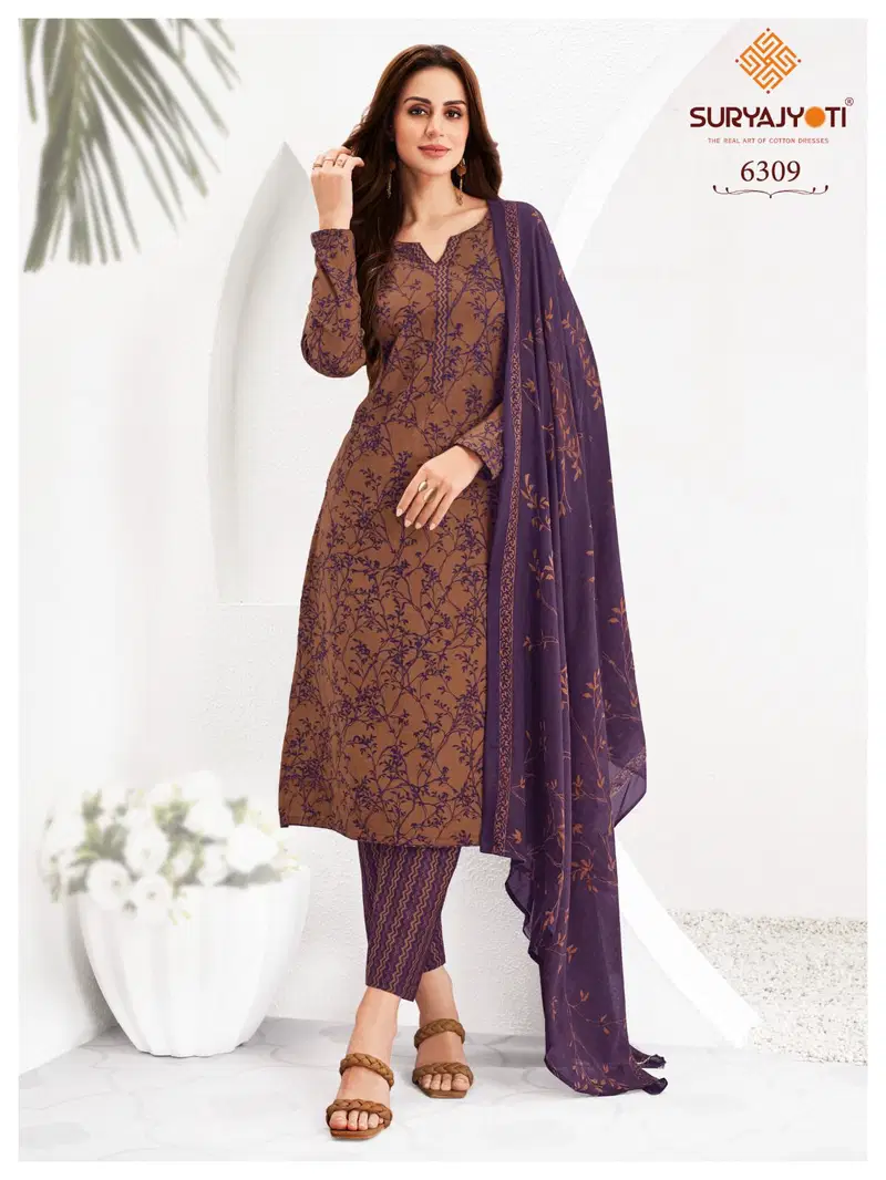 Trendy Cotton Vol 63 By Suryajyoti Printed Cotton Dress Material Wholesale Price In Surat
